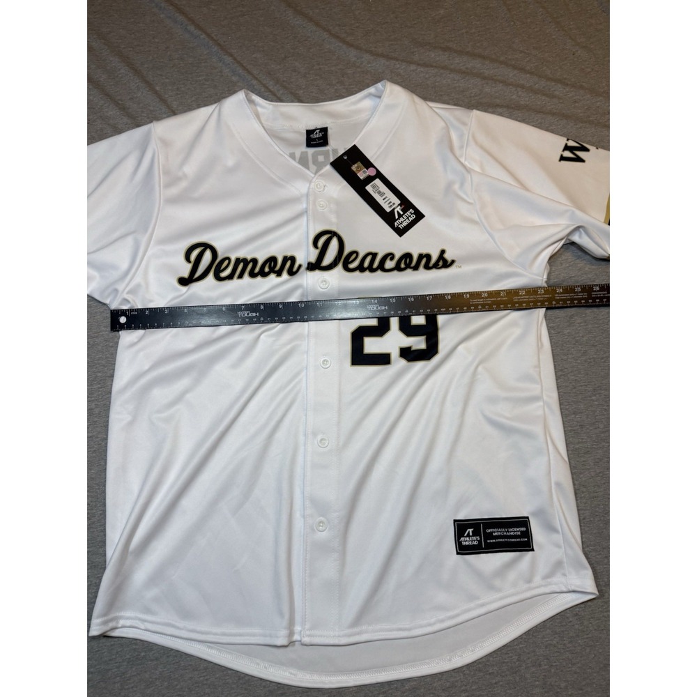 Wake Forest Demon Deacons Burns Jersey - Athletes Thread - Men's Large - Picture 8 of 15